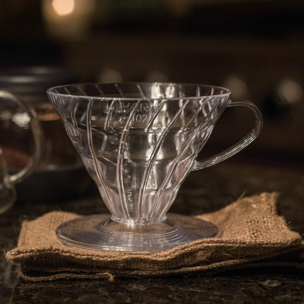Hario V60-02 Pourover Coffee Dripper - The Roasters Pack - Clear - Coffee Gear